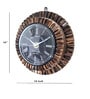 Multicolour Wood Hand Carving Decorative Wall Clock