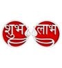 Maroon Wood Shubh Labh Diya Design Festive Decor