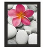 Multicolour Wood Stone Frame Wall Art Painting