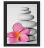 Multicolour Wood Stone Frame Wall Art Painting