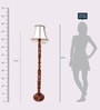 Beige Cotton Floor Lamp