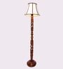 Beige Cotton Floor Lamp