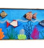 Multicolour Wooden Hand Painted 3D Fish Wooden Wall Art