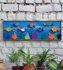 Multicolour Wooden Hand Painted 3D Fish Wooden Wall Art