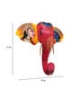 Multicolour Handmade & Handpainted Wooden Radha Krishna Elephant Head