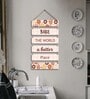 Multicolour Wooden Wall Hanging