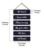 Multicolour Wooden Wall Hanging