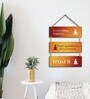Multicolour Wooden Wall Hanging
