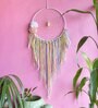 Multicolour Wool and Cotton Pastel Flower Pearl Dreamcatcher
