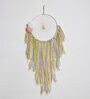 Multicolour Wool and Cotton Pastel Flower Pearl Dreamcatcher