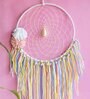 Multicolour Wool and Cotton Pastel Flower Pearl Dreamcatcher