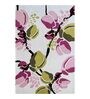 White Floral Wool 5 ft x 7 ft Machine Made Carpet