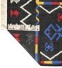 Multicolor Wool 5 ft X 8 ft Hand Woven Dhurrie