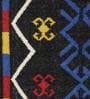 Multicolor Wool 5 ft X 8 ft Hand Woven Dhurrie