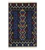 Multicolor Wool 5 ft X 8 ft Hand Woven Dhurrie