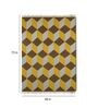 Yellow Wool 4 ft X 6 ft Hand Woven Dhurrie