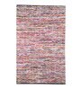 Multicolor Wool 4 ft X 6 ft Hand Woven Dhurrie