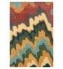 Multicolor Abstract Wool 5 ft x 7 ft Hand Woven Carpet