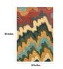 Multicolor Abstract Wool 5 ft x 7 ft Hand Woven Carpet