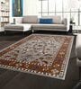 Brown Persian Wool 6 ft x 9 ft Hand Woven Carpet