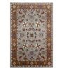 Brown Persian Wool 6 ft x 9 ft Hand Woven Carpet