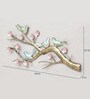 Wrought Iron Bird On Branch Wall Art In Multicolour