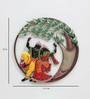 Wrought Iron Lord Krishna Wall Art In Multicolour