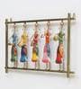 Wrought Iron Musician Doll Wall Art In Multicolour