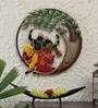 Wrought Iron Lord Krishna Wall Art In Multicolour