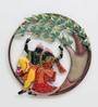 Wrought Iron Lord Krishna Wall Art In Multicolour