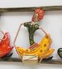 Wrought Iron Musician Group Wall Art In Multicolour