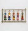 Wrought Iron Musician Doll Wall Art In Multicolour