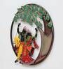 Wrought Iron Lord Krishna Wall Art In Multicolour