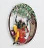 Wrought Iron Lord Krishna Wall Art In Multicolour