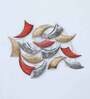 Multicolour Wrought Iron Painted Ivory Cluster Wall Decor