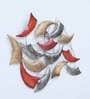 Multicolour Wrought Iron Painted Ivory Cluster Wall Decor