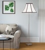 Multicoloured Cotton Shade Floor Lamp Steel Base-(12X12X56