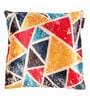 Multicolour Velvet Geometric 16x16 inches Cushion Cover (5Pc)
