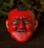 Red Wooden Spatial Himalayan Wall Mask