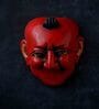 Red Wooden Spatial Himalayan Wall Mask