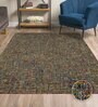 Multicolred Abstract Wool & Viscose 8 x 10 Feet Hand Tufted Carpet