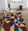 Multicolur Wool Geometrical 4 x 6 Feet Hand Tufted Carpet Hand Tufted Carpet