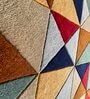 Multicolur Wool Geometrical 5 x 7 Feet Hand Tufted Carpet