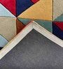 Multicolur Wool Geometrical 5 x 7 Feet Hand Tufted Carpet
