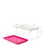 Plastic Kids Study Table in White Colour