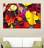 Multiple Frames Printed Red Yellow Leaves Art Panels like Painting