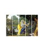 Multiple Frames Multicolor Wood Framed Spiritual Art Panel Set of 5