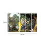 Multiple Frames Multicolor Wood Framed Spiritual Art Panel Set of 5