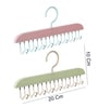 Multipurpose 8 Hooks Adjustable Closet Hangers (Assorted)