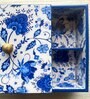 Multipurpose Blue Wood Decorative Box
